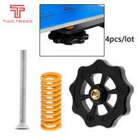 4Set replacement Big Hand Twist Auto Leveling Nut Spring Screw Kits M4 For Creality CR-10 CR-10S Mini Ender-3 3D Printer Parts