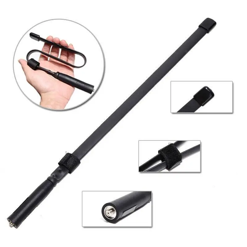 48cm SMA Female Foldable Antenna For Baofeng UV-5R UV-82 Two Way Radio