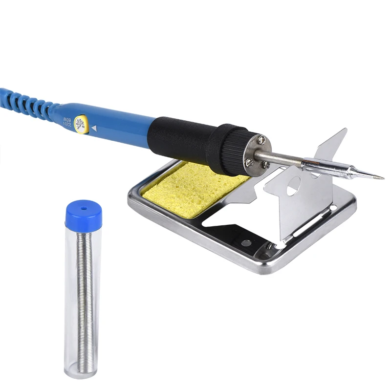 JCD-Kit de soldador eléctrico 14 en 1, herramientas de soldadura de temperatura ajustable, puntas de soldadura, bomba desoldadora, herramienta de soldadura
