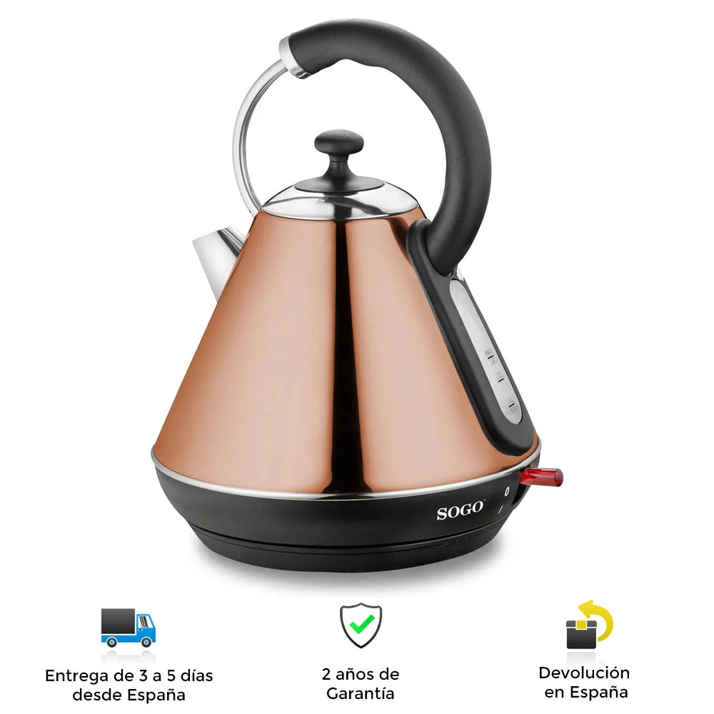 Sogo WiFi wireless water kettle, stainless steel, fast, powerful, portable, limipio, water kettle, electric kettles