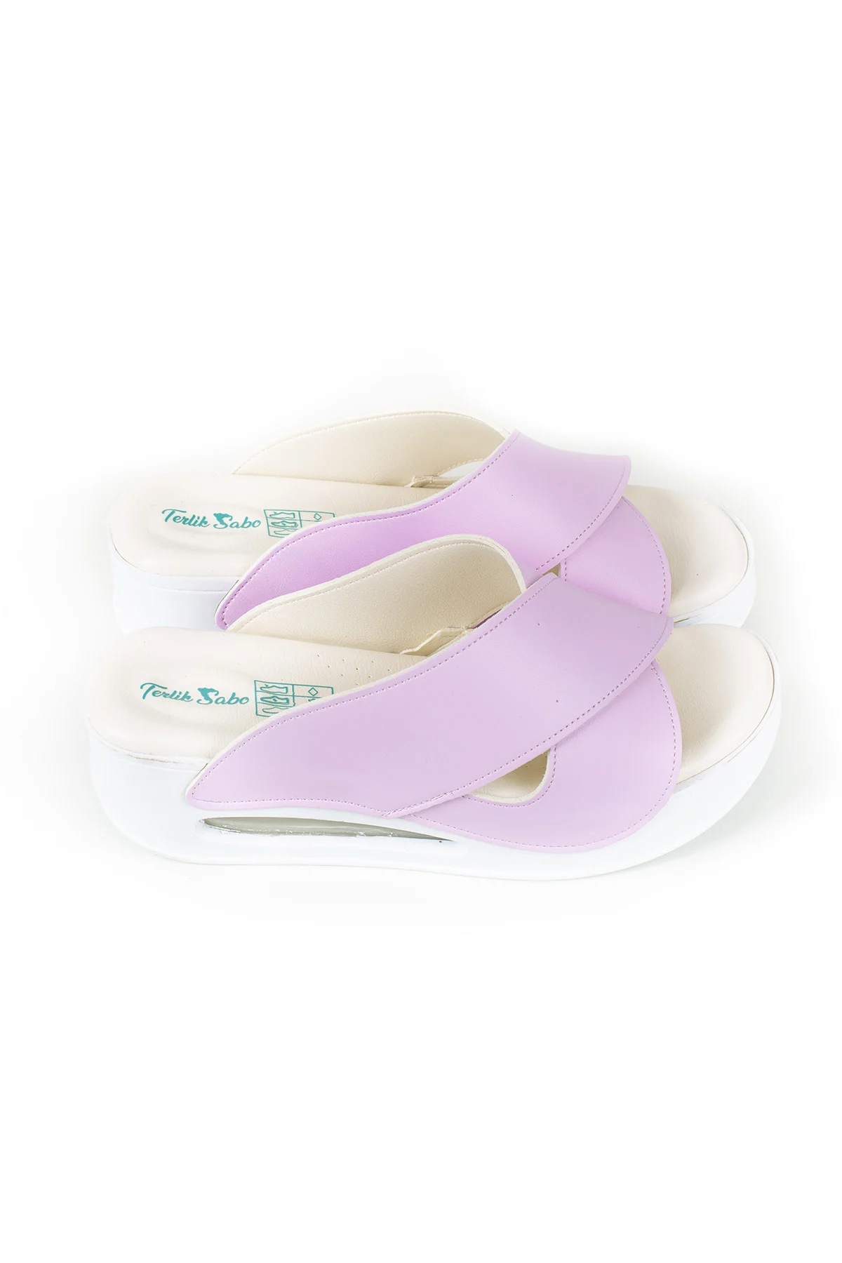 LILAC CROSS AIR SANDALS. SPECIAL DESIGN ORTHOPEDIC SLIPPER. HIGH QUALITY PRODUCT. SPECIALLY DESIGNED FOR FOOT HEALTH.