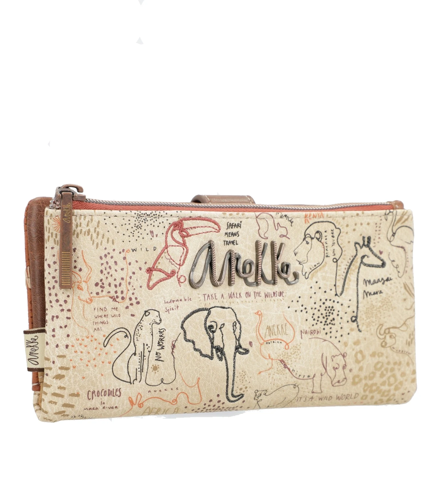 Anekke zipper wallet Safari Fusion measures (length x height x width): 20cm/11cm/3cm/