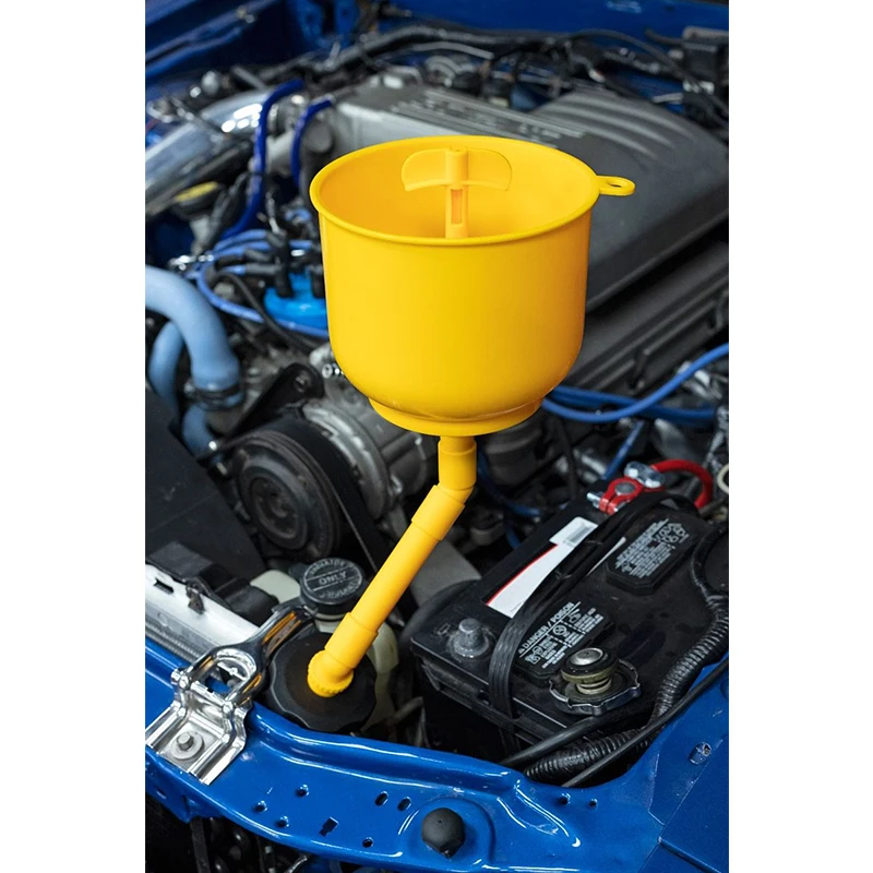 VT18147 Radiator Coolant Filling Funnel Kit- Spill Proof Coolant Filling Plastic Funnel Kit with Adapter