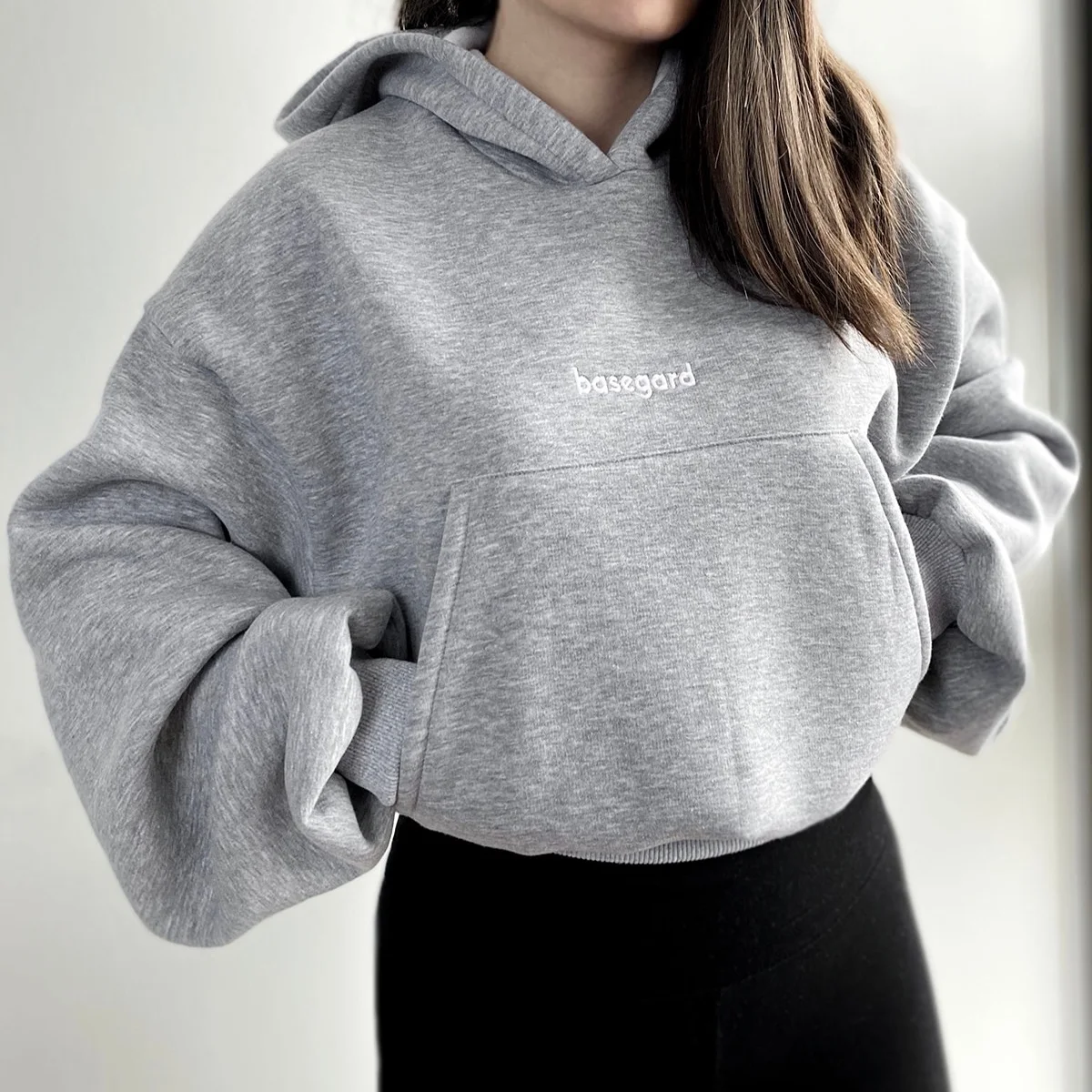 Oversize Sweatshirt Hoodie Women Winter Clothes Female Loose Spring Grey Long Sleeve Cotton Girl Top Black Lilac Purple