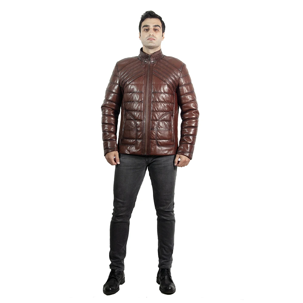 

Zoramotti,Leather Jacket,Genuine Leather,Lambskin,Classic,quality,Natural Leather,Keeps,Warm