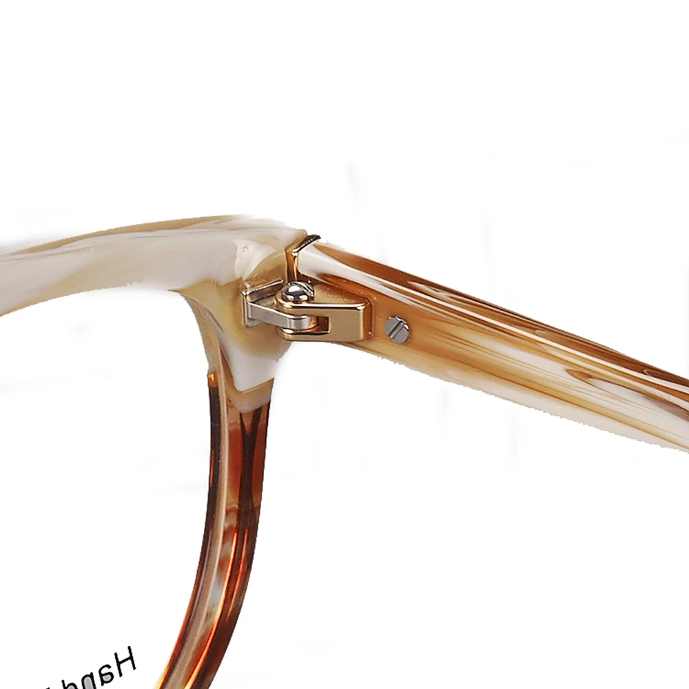 Vintage kobiety okrągłe oprawki do okularów męskie okulary optyczne ramki podwójny mostek Retro okulary korekcyjne brązowe klasyczne modne — zdjęcie 7