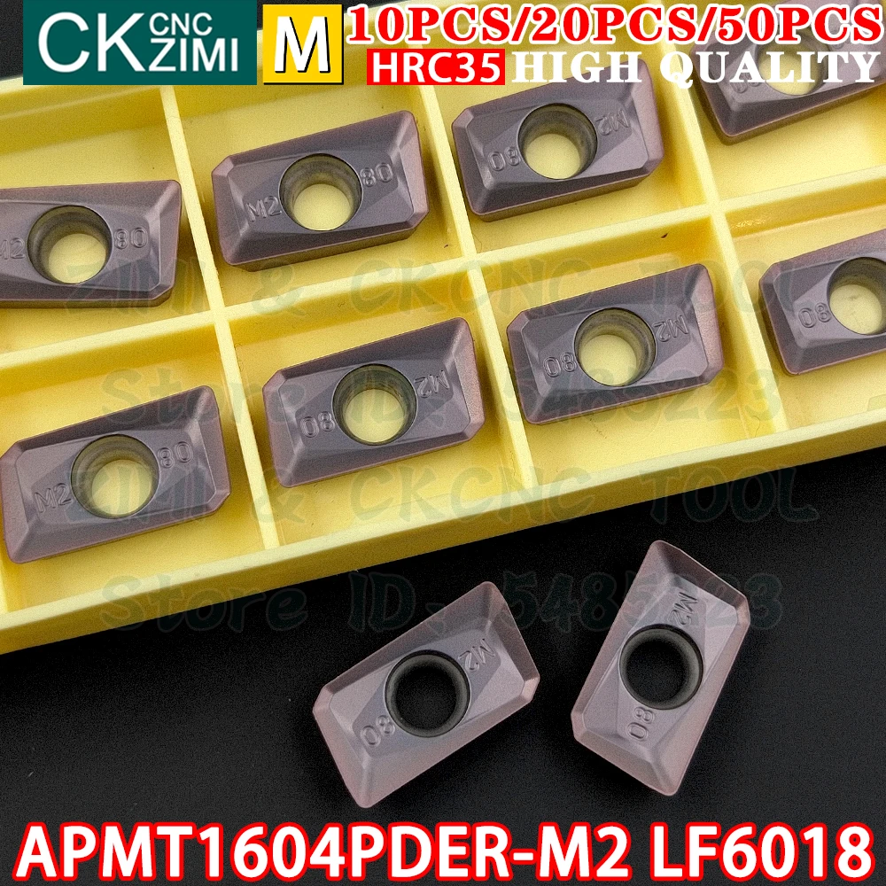 APMT1604PDER-M2 LF6018 APMT 1604 PDER M2 LF6018 Insertos de carburo Insertos de fresado en escuadra Herramientas torno CNC para metales herramientas de corte intercambiables