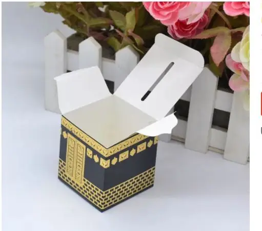 WONDERFUL Islamic mosque mecca kaaba simulation Eid Mubarak Favor box Ramadan Kareem candy gift packaging box