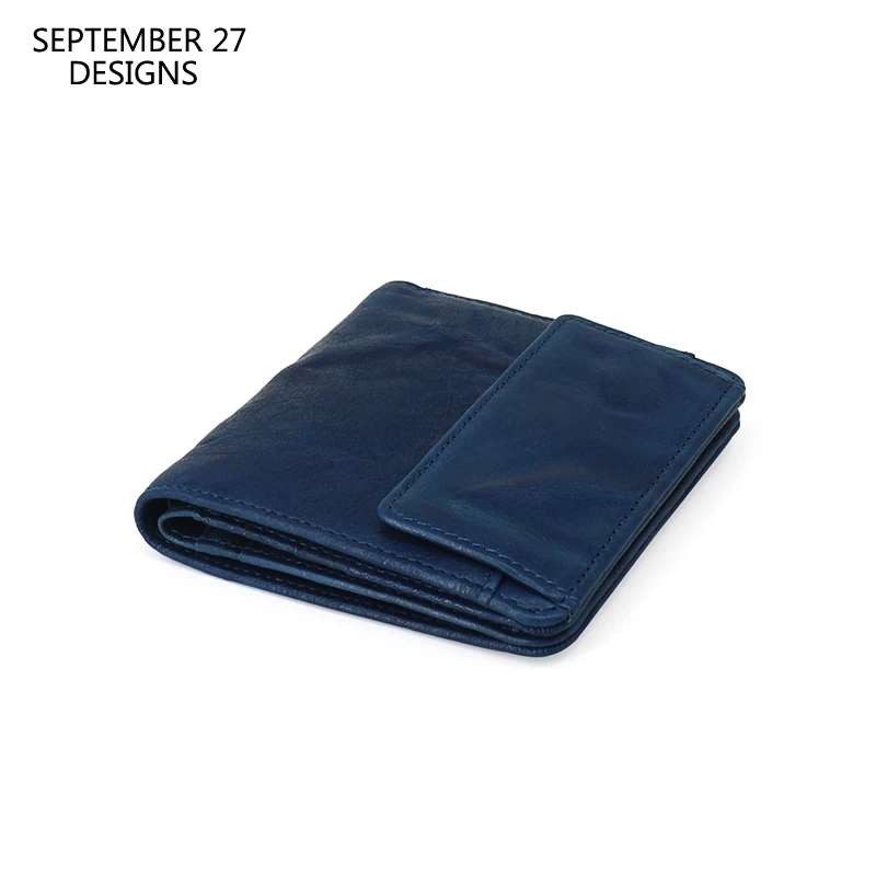 

Short Wallet Genuine Leather Men Clutch Bifold Purse Wrinkled Cowhide Male Storage Coin Pouch ID Card Purses