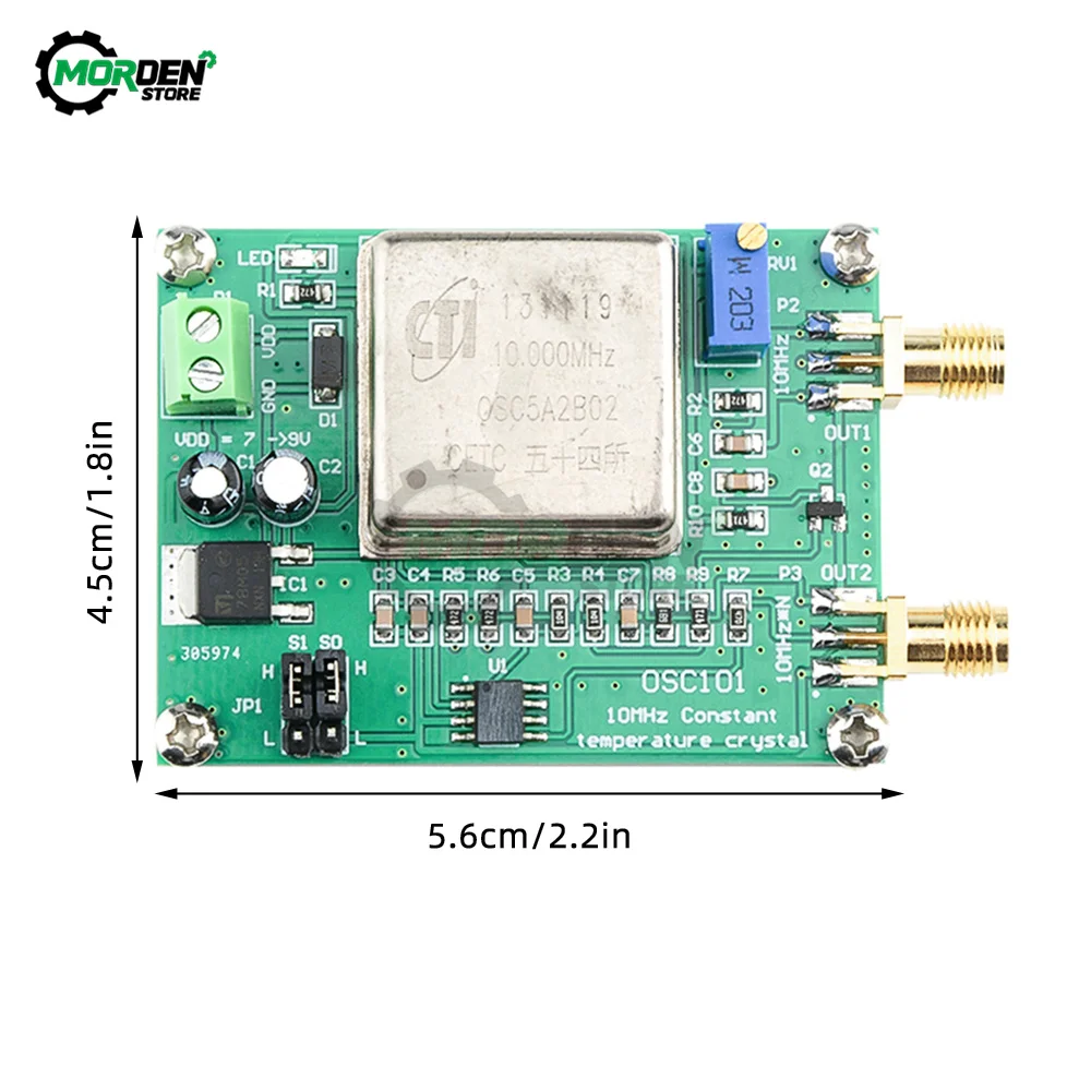 OCXO 10MHz 20M 30M 80M Frequency Reference Oscillator Clock Calibrator Multiplication Temperature Signal Module Electronic Tool