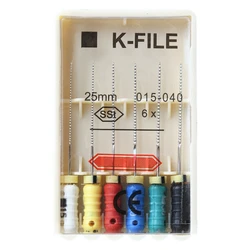 10 Packs Dental K-FILE 21/25/31mm Stainless Steel endo Root Canal Files Hand Use K-files Endodontic Instruments