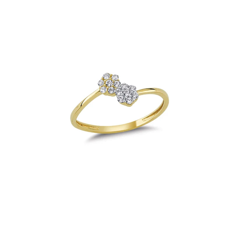 14K Solid Gold Classy Ring for Women