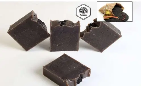 Hygieia Black Seed Soap - Contains Black Seed, It is beneficial for inflamed wounds, eczema and all skin diseases, dandruff and