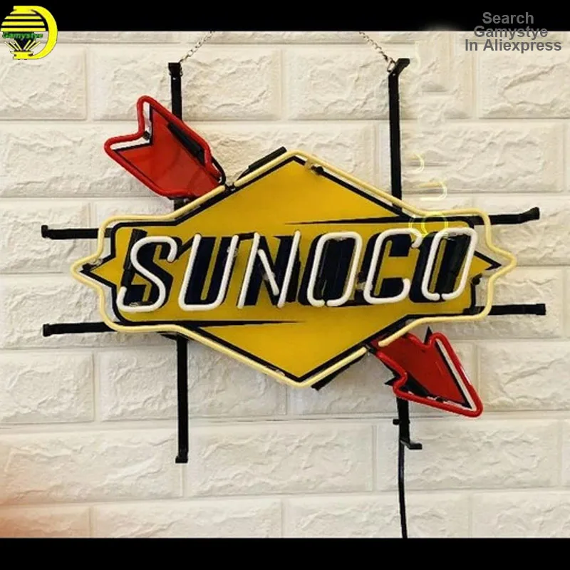 Neon Sign Light 10Kv For Custom Sunoc Gas Gasoline Neon Acrylic Room Decor Aesthetic Room Decor Neon Light Wall Lamp Arcade Pub