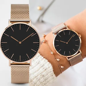 Pink Luxury Gold Frauen Watch Armband Uhren Superior Brand Ladies Casual Quartz Watch Stahl Frauen zuschauen Montre Femme Uhr 8 Hauptverkäufe Frauen WatchProce - №3