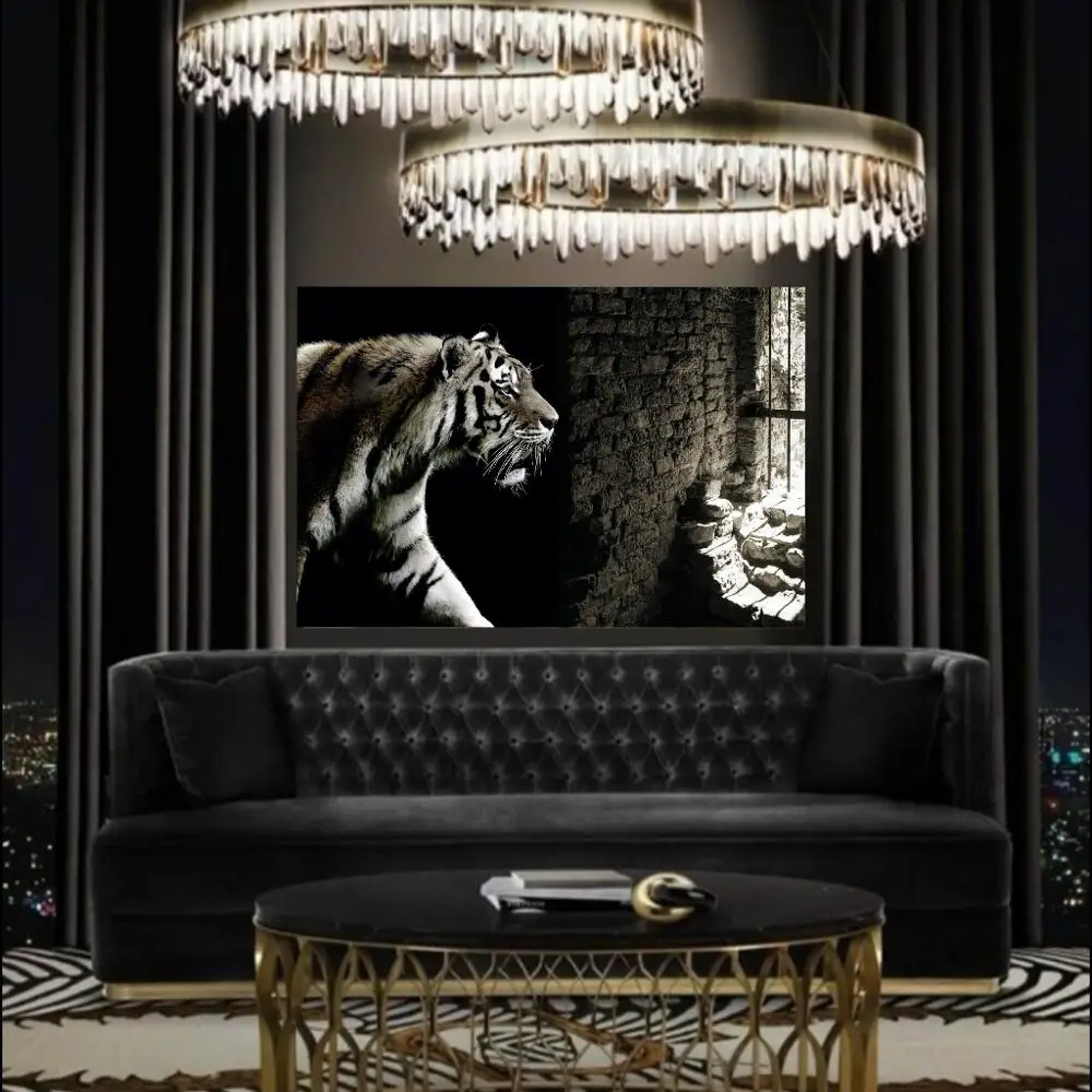 

TIGER PRESTIJHOME Artistic Painting,Unique Beauty,high quality,Themed Decorative Canvas,Exotic, İnteresting,Fast Delivery