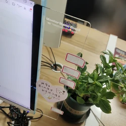 1 adet mesaj Memo PC ekran bilgisayar monitörleri yan Panel planlayıcısı yazma kayıt mesaj panosu hatırlatmak Memo Pad bülten tahtası