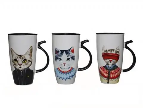 Cover Mouth Thermos Cat Model Mug Cup Decorative Gift