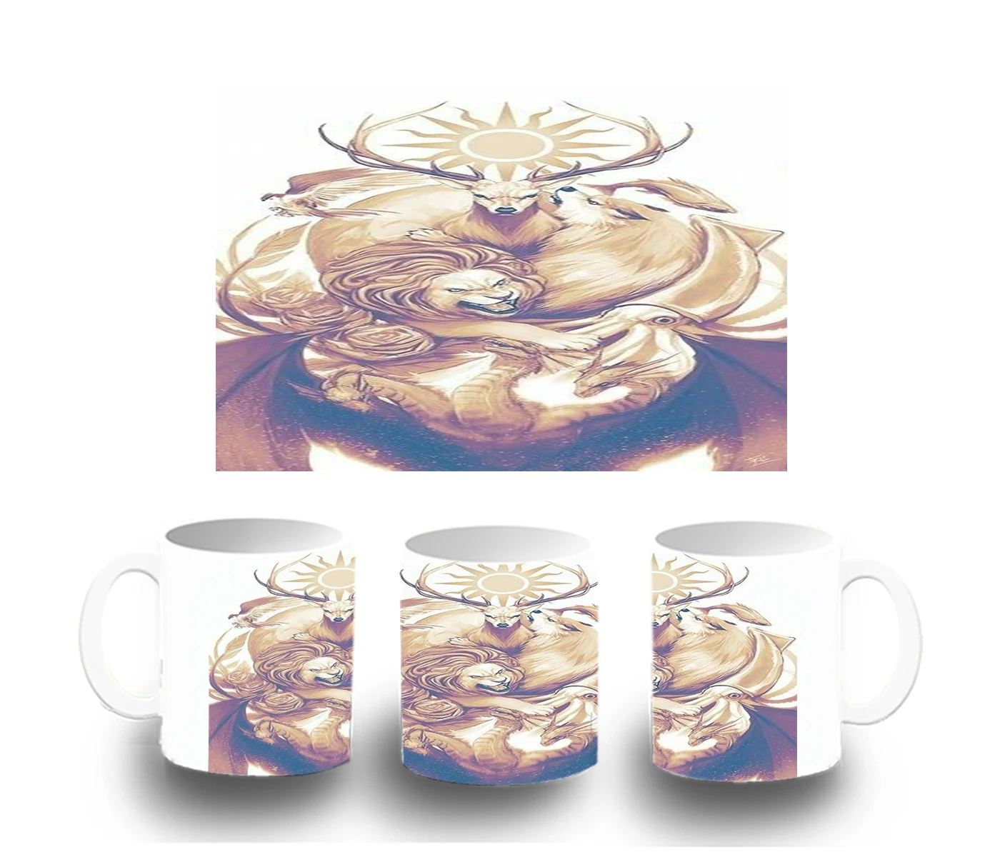 ANIMAL CUP MYTHOLOGICAL color mug