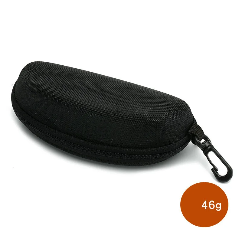 Protector de gafas de sol portátil, bolsa de viaje de estilo Simple, caja negra con cremallera, accesorios de dura para gafas, 1 ud.