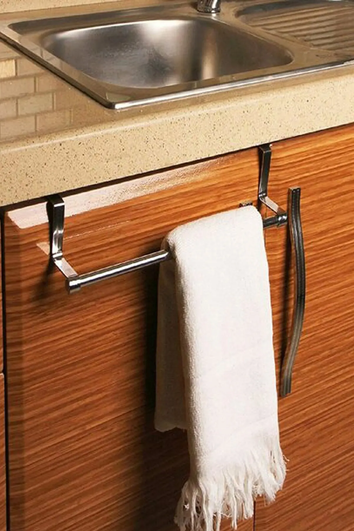 

High Quality Stainless Steel Kitchen Bathroom Towel Napkin Holder Hanger Organizer Accessory Rack Cabinet Mounted Compatible