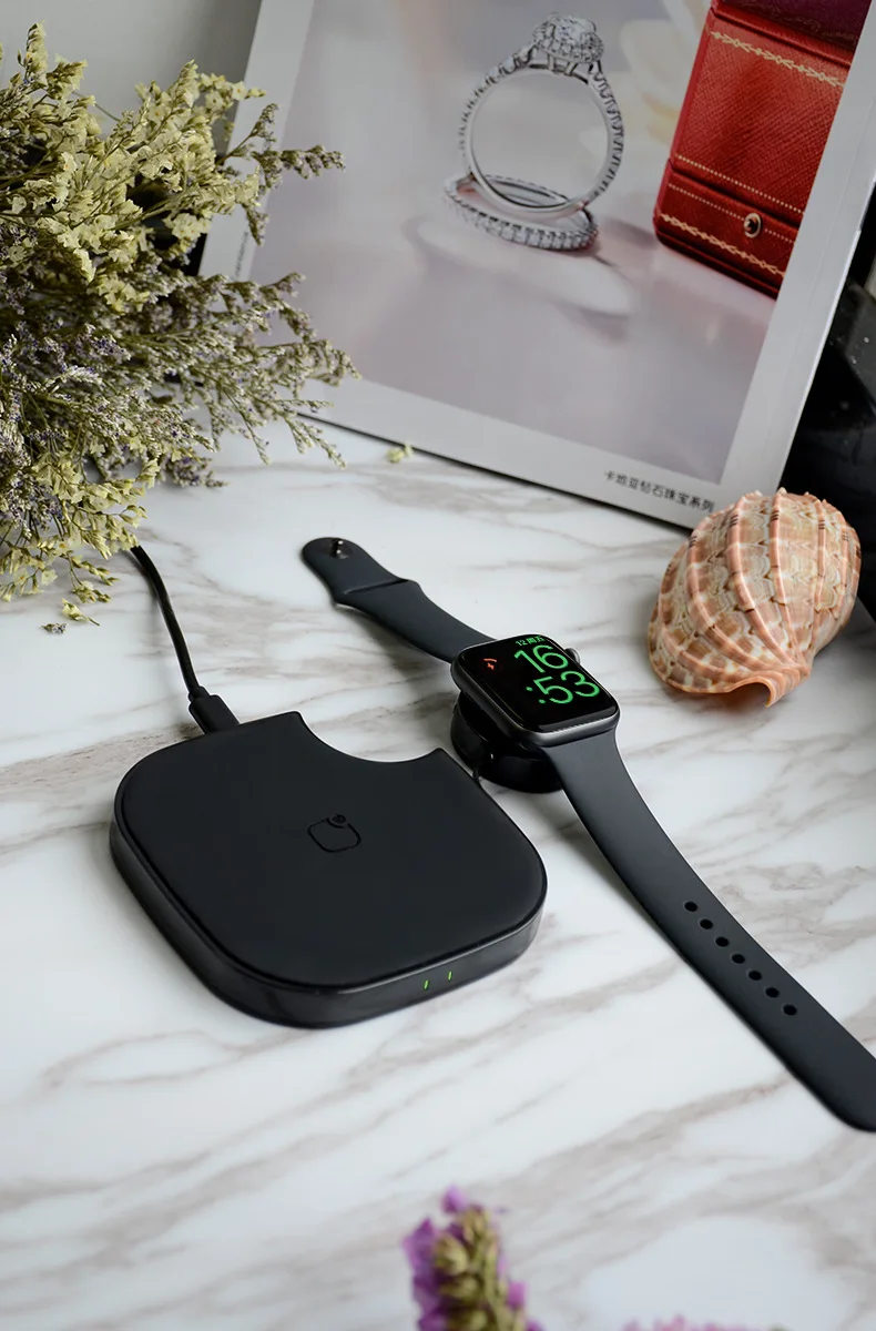 2022 digitale Gadgets Drahtlose Ladegeräte Für Apple Uhr, 15W Schnelle 2IN1 Lade Pad Handy Halter Für iPhone12/13 Für Airpods