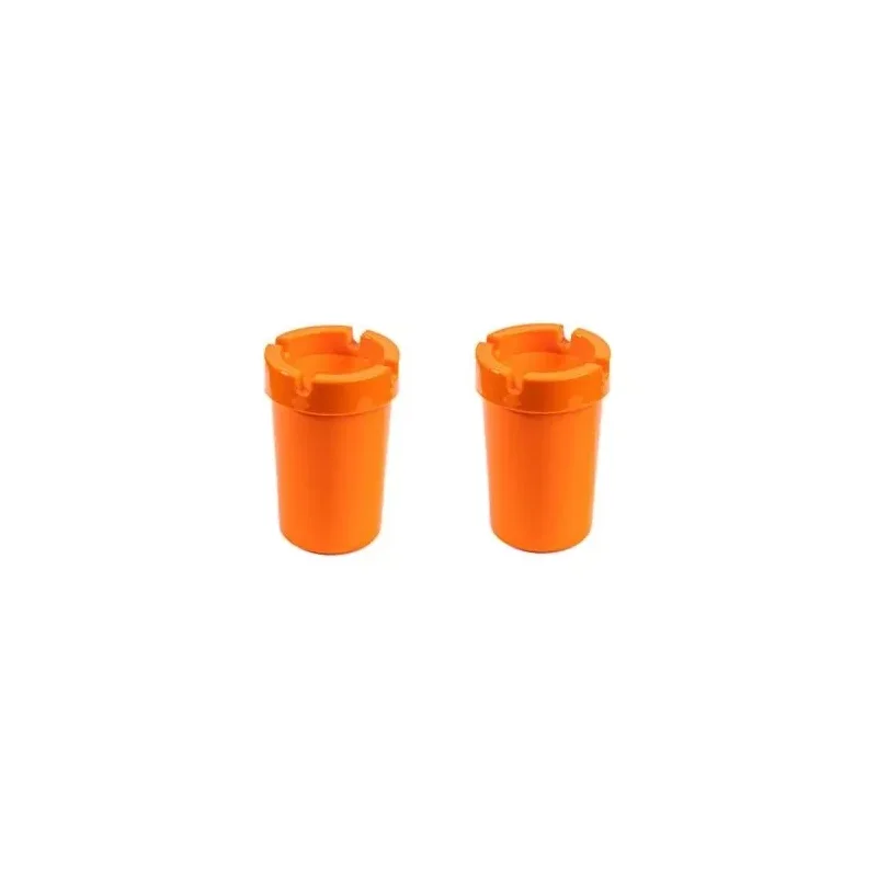 Berrin Store Transformacion Bright Orange 2 Li Odorless Turn Out Disposable Ergonomic Ashtray 714694