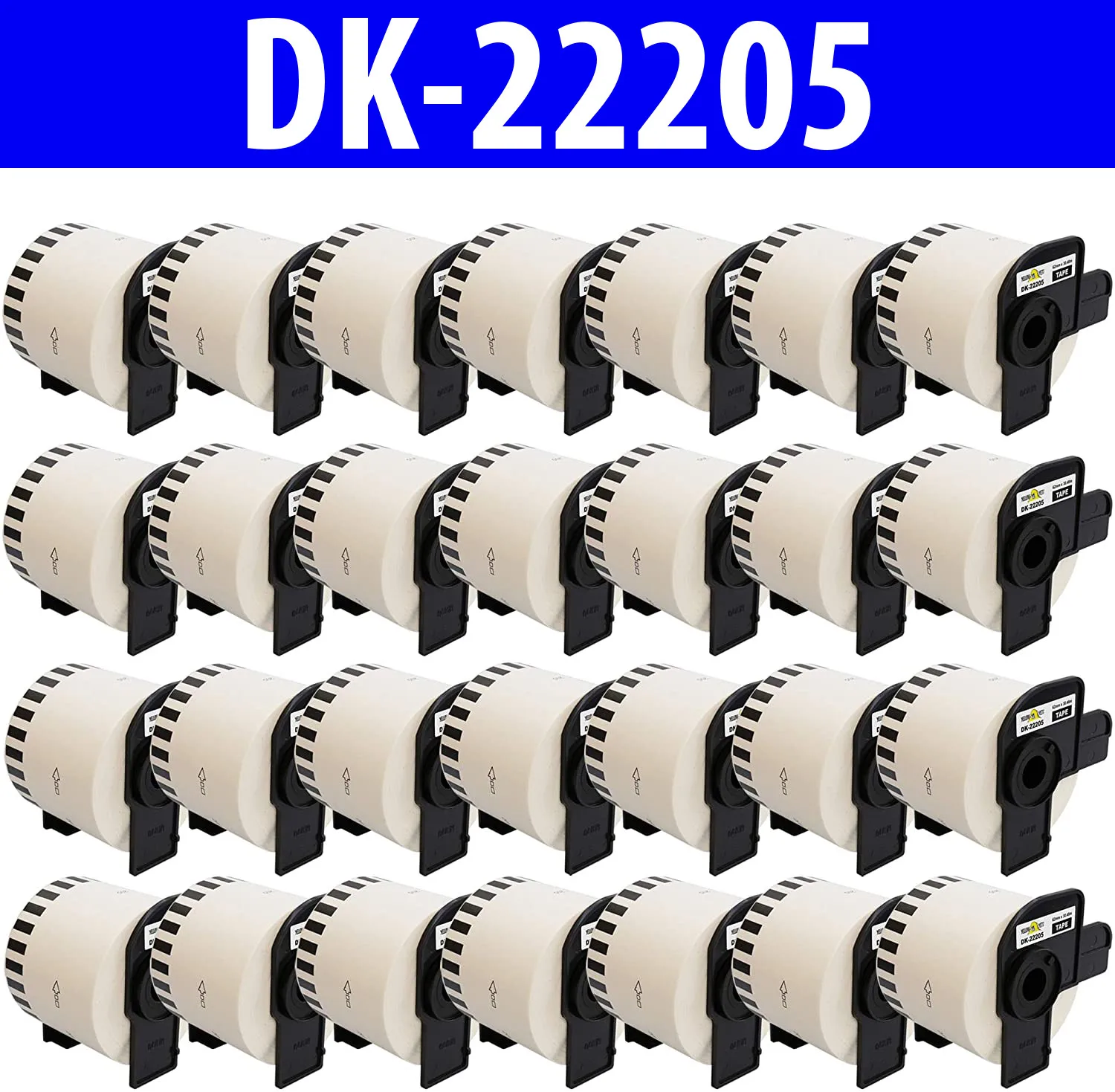 Roll BROTHER DK22205 62mm x 30,48 M Compatible for printer continuous Termica QL570 QL700 QL550