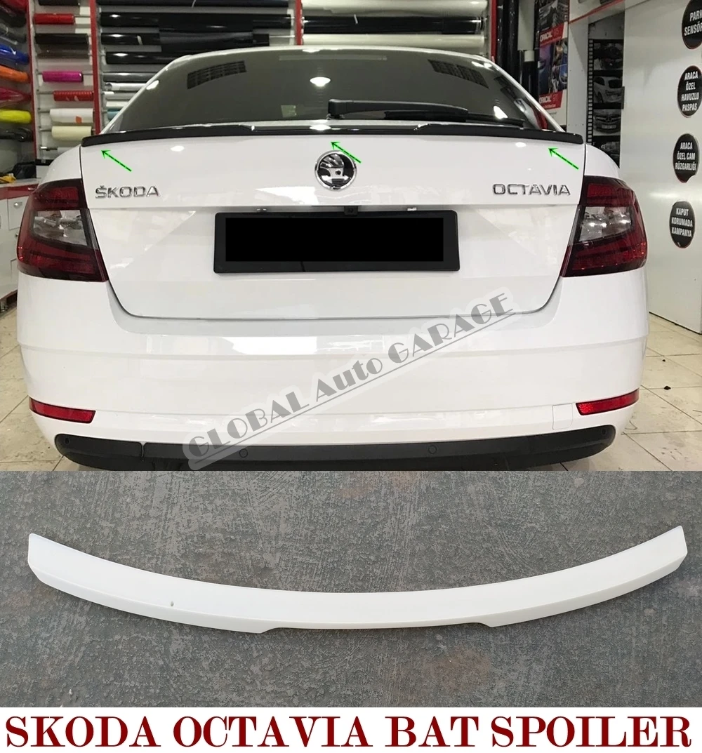 For Skoda Octavia 2013-2020 Spoiler Wing Auto Accessory Universal Spoilers Car Antenna Car Styling Diffüser Flaps Splitter