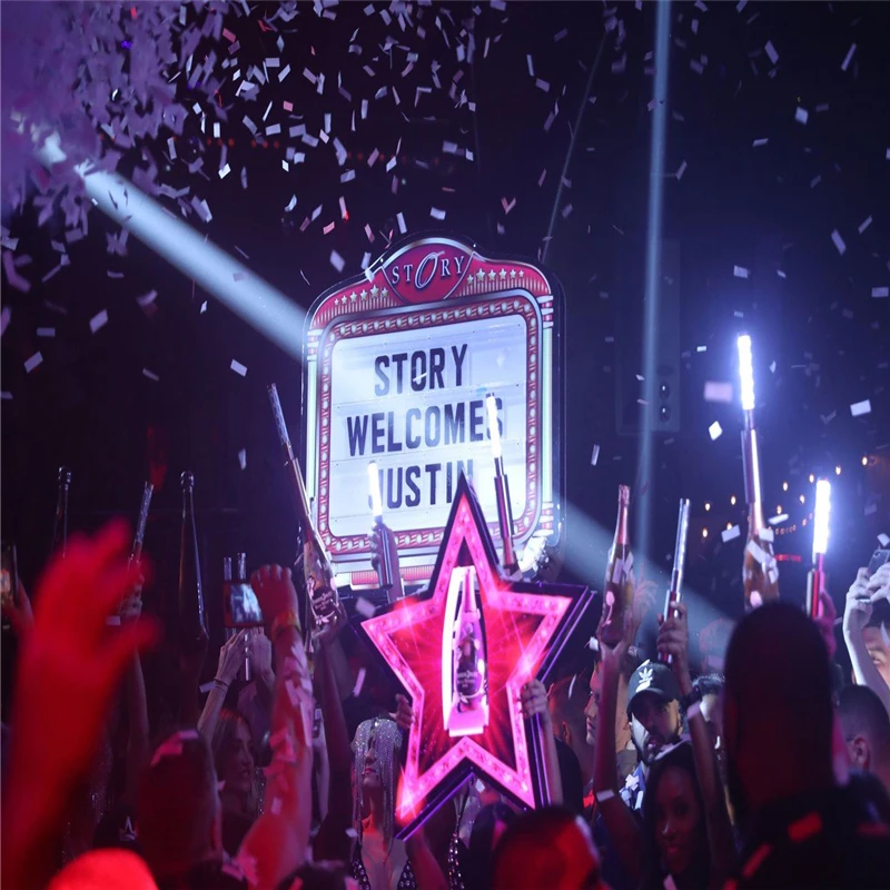 Aangepaste Logo Marquee Message Board Fles Presenter