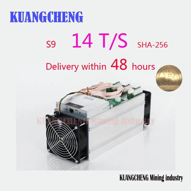 

Used BTC BCH Antminer S9 14TH/S Asic SHA256 Bitcoin Miner (No PSU) More Economical than S9i Z9 T9 A9 DR3 M10