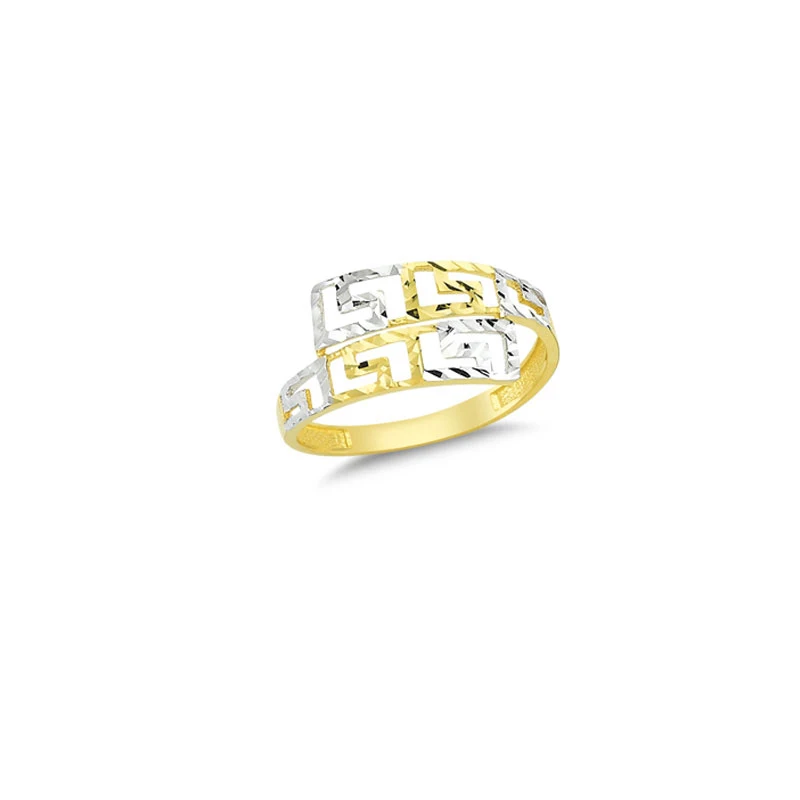 14K Solid Gold Art Design Fashion Ladies Ring