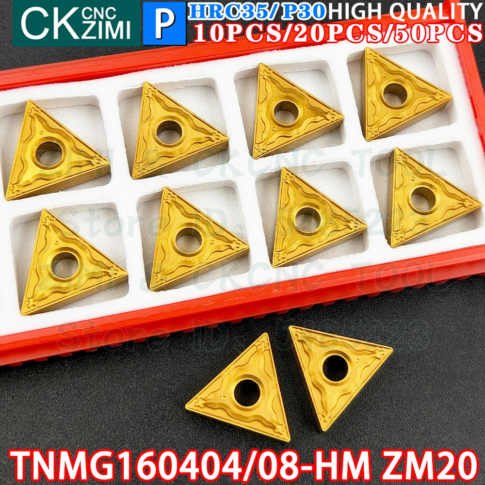 

TNMG160404-HM ZM20 TNMG160408-HM ZM20 Твердосплавные пластины Инструменты для внешней токарной обработки Станок с ЧПУ Токарный станок по металлу Режущие инструменты для стали