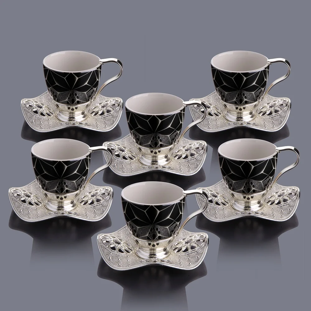 Ni̇sa Coffee Set - Silver Color