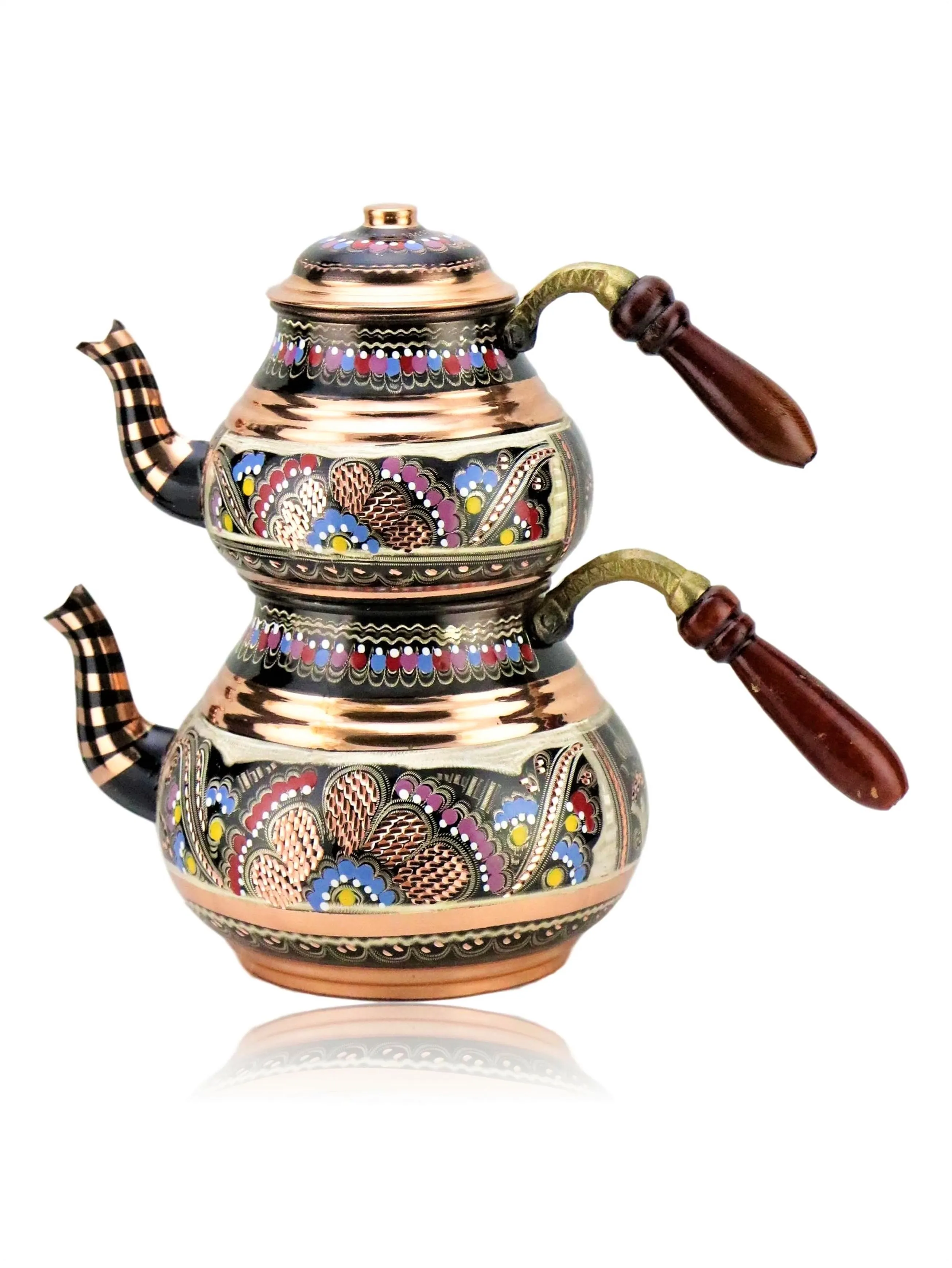 Turkish Tea Pot Arabic Teapots Copper Tea Pot Handmade Tea Set Traditional Turkish Tea Coffee Pot Kettle Boiler Made in Turkey