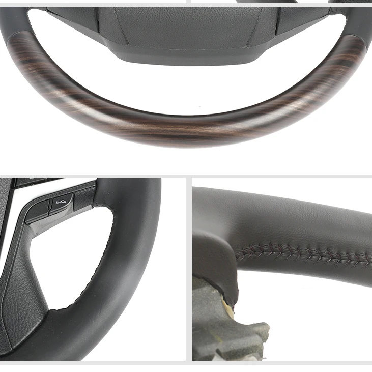 Steering Wheel Land Cruiser 200 Leather Wooden For Toyota FJ200 LC200 2016 2017 2018 2019 2020 Accessories