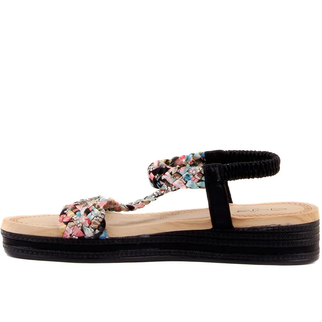 Guja-Nero DELLE Donne di Colore Sandali