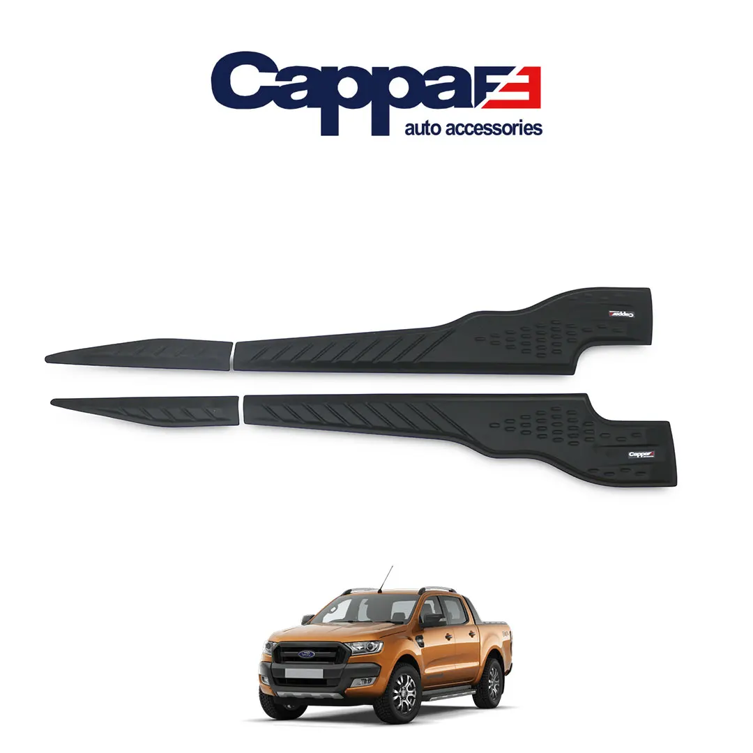 CAPPAFE Compatible with Ford Ranger 2021- Year and Later Bat Door Guard 4 Pcs Matt Black Compatible With Your Vehicle