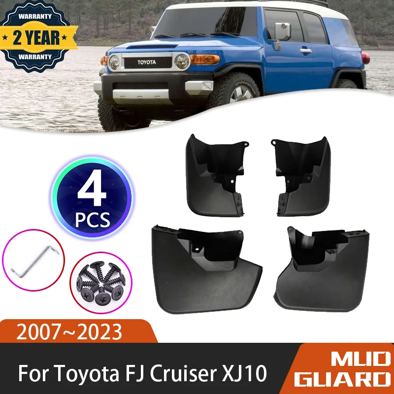 

4 шт./комплект, брызговики для Toyota FJ Cruiser XJ10 2007 ~ 2023