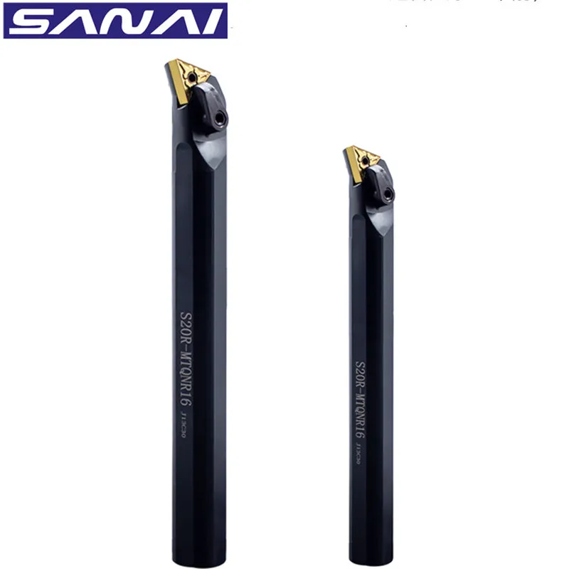 SANAI Lathe CNC Turning Tool Holder S20R-MTQNR16 Machinery Cutting Bar Internal Cutter S25S-MTQNR16 S32T-MTQNL16 Turning Rod