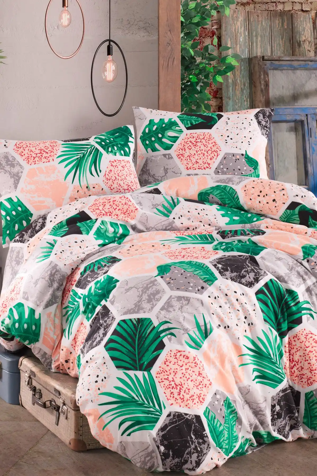 Hawaiian Double Person Linens Set Duvet Cover Set Bedding Set Design Bed Cover Set Duvet Bedding Housse