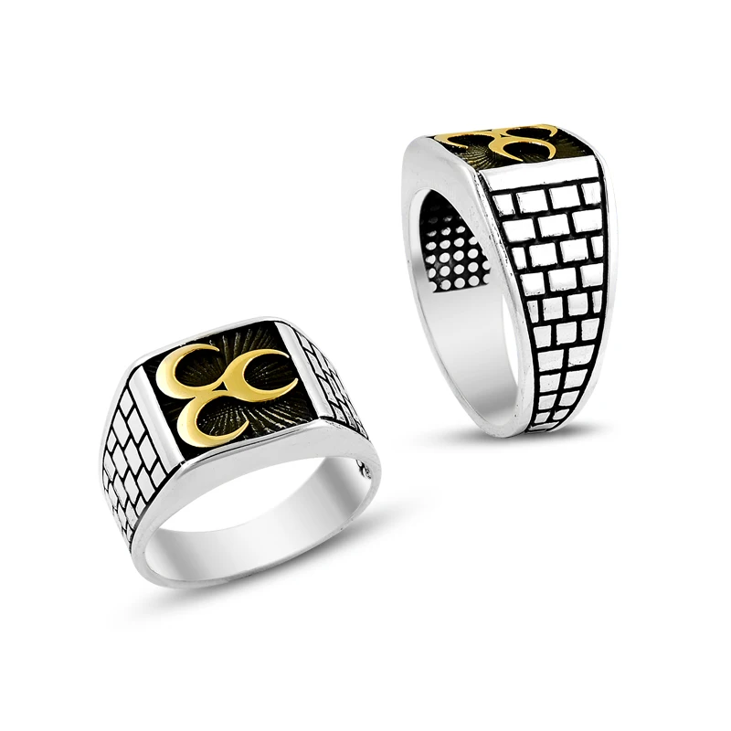 925 Silver Elegant Design Traditional Ethnic English Men Rings