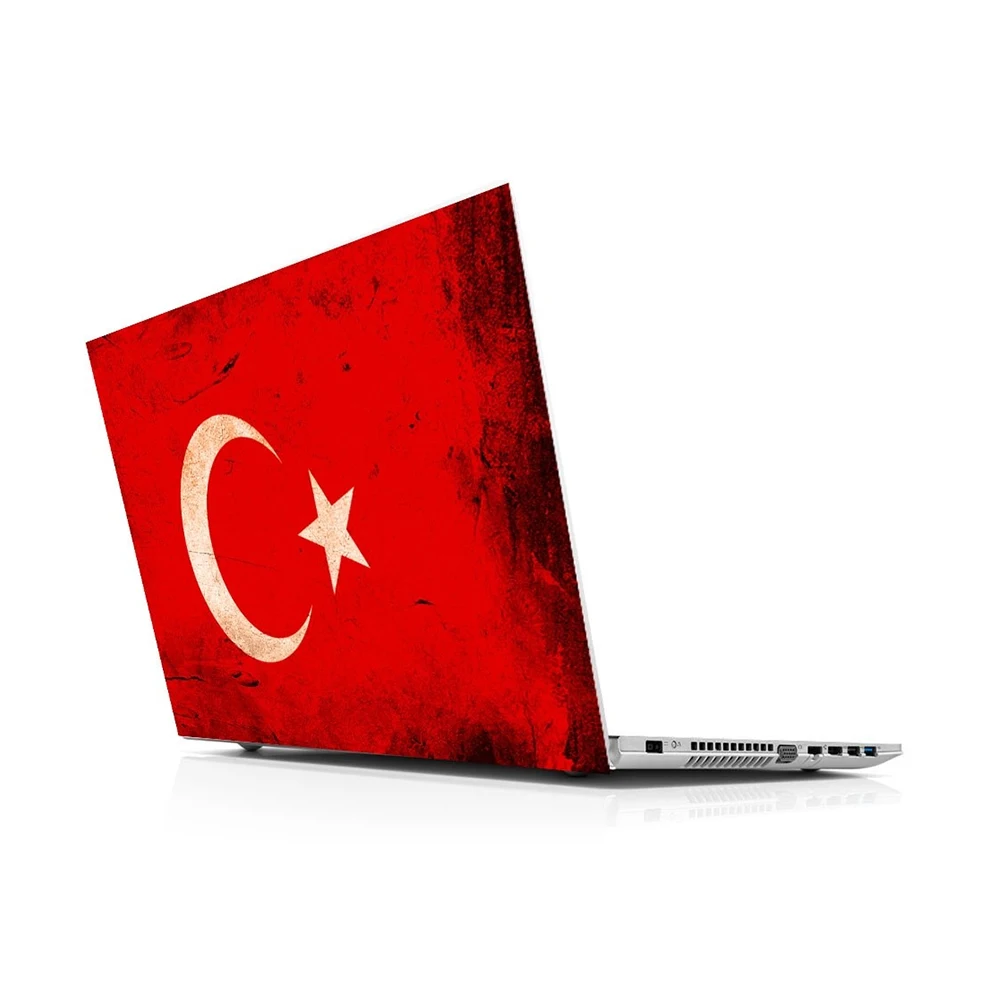 Sticker Master Turkish Flag Old universal laptop skin for 13 14 15 15.6 16 17 19 