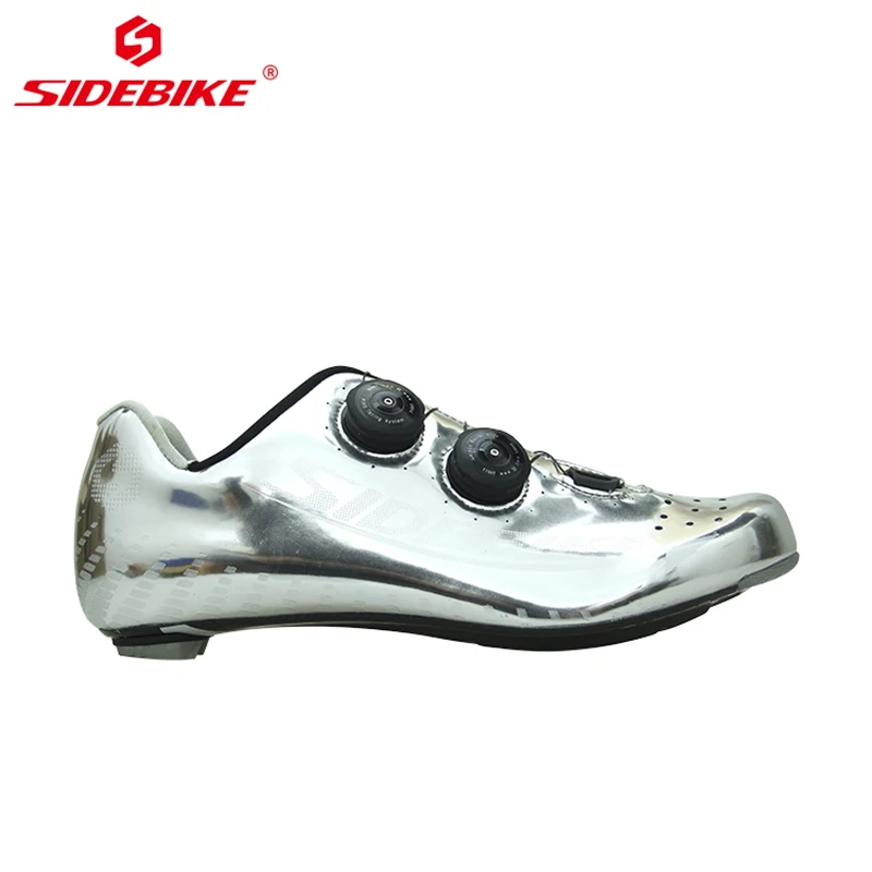 Unisex Carbon Fiber Men Cleats Road Bike Boots Speed Sneakers Flat Ultra light breathable Shoes Women Trail Racing SPD Cheap DH