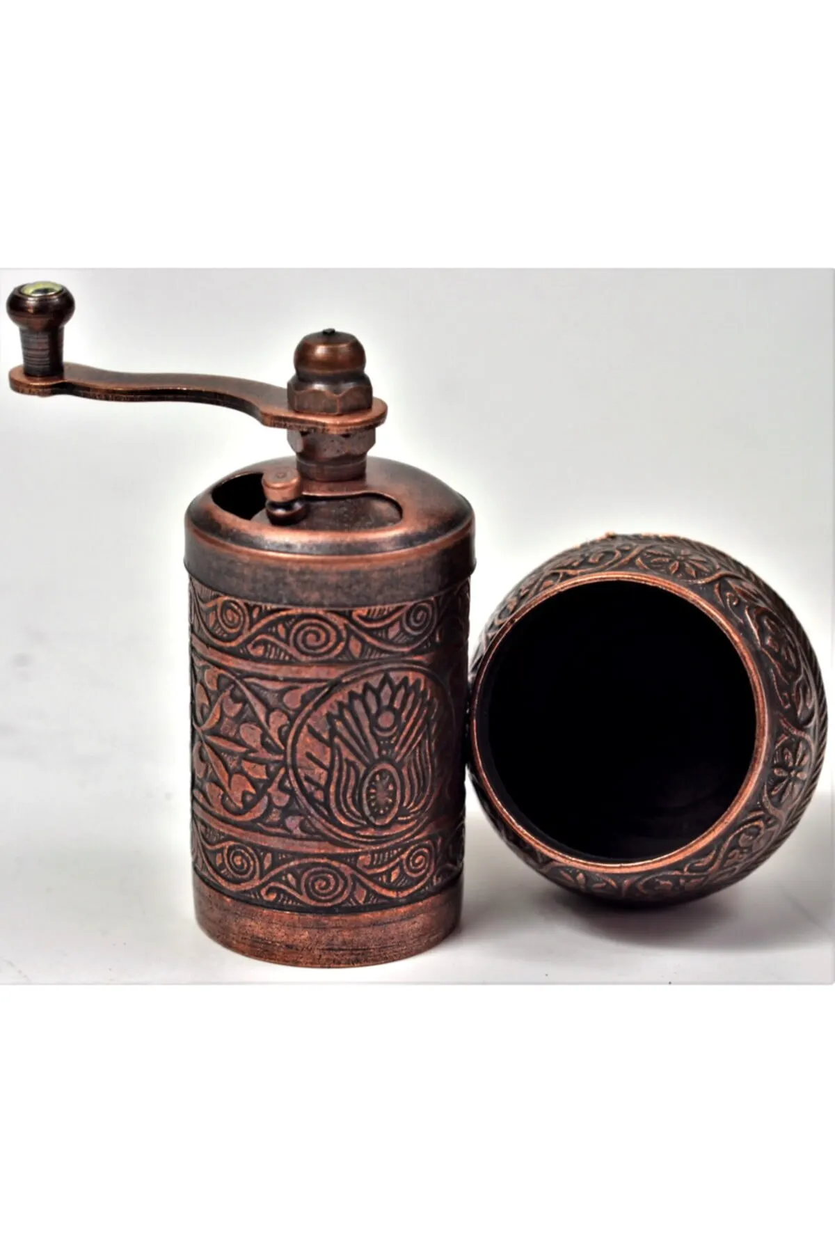 Ottoman Armalı Pepper and Spice Mill Copper Color