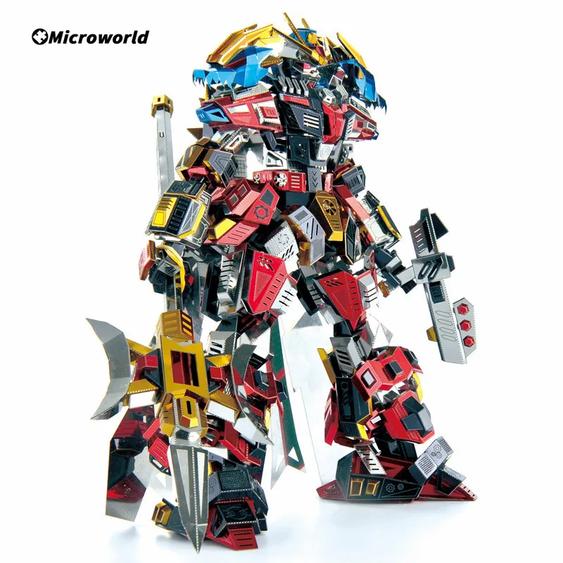 Microworld 3D Metal Styling Puzzle Games Romance Of The Three Kingdoms Lu Bu Model Kits DIY Jigsaw Toys Christams Gift For Adult