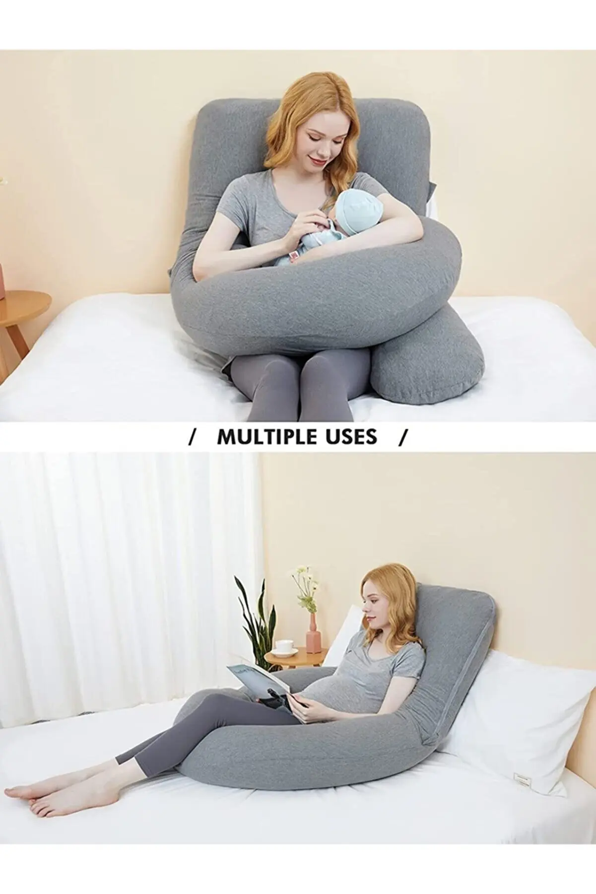 Pillow For Pregnant Pregnancy Positions U Shaped Support Full Body %100 Cotton Sleeping Maternity Adults Women Orthopedic Hug