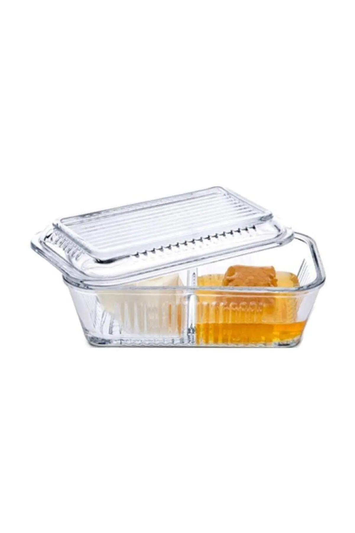 

Glass Butter Box Cheese Plate Butter Container Lid For Food Dinner Dish Serving Dishes Fruit Plate Kitchen Accessories