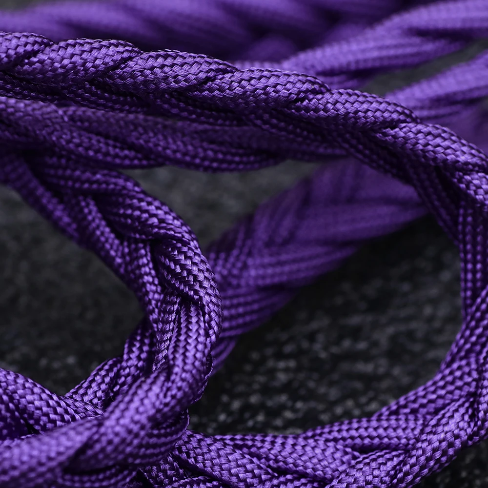 Tripowin GranVia 26AWG 36 Stränge x 4 Core Handgemachte Kopfhörer Ersatz Kabel für HD650 HD580 HD800 HIFIMAN ANANDA Lila – Detail 2