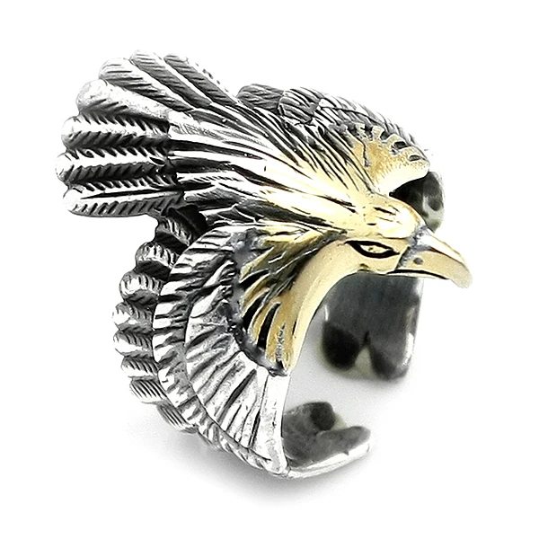 Mens Ring 925 Sterling Silver Ring Eagle Rings Male Jewelry Rings For Men Rings for Women Men`s Rings Men Jewelry